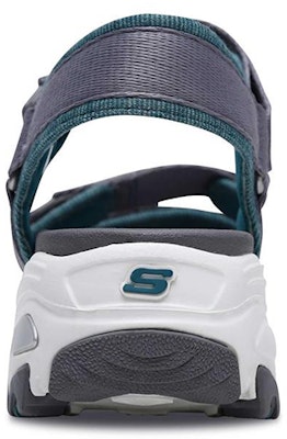 Skechers D'lites 運動休閒涼鞋 女款 灰綠 Shop Skechers D'lites 運動休閒涼鞋 女款 灰綠
