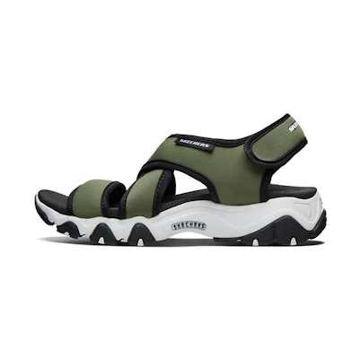 (W) Skechers D'Lites Sandal 'Olive Green'