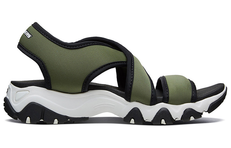 Order (Women) Skechers D'Lites Sandal 'Olive Green' 88888341-OLV
