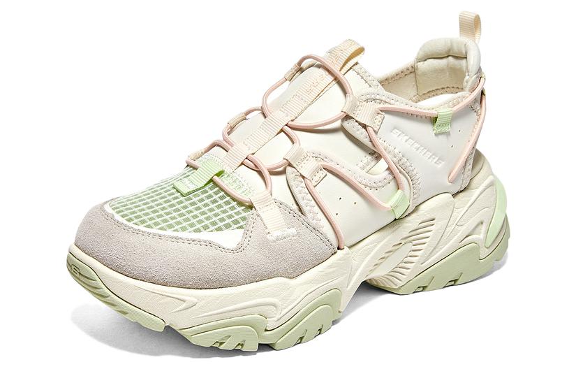 Lookbook (W) Sandalias Skechers D'lites 'Blanco Gris Verde' 119860-NTGR