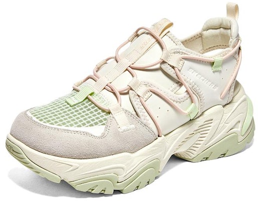 (W) Skechers D'lites Sandal 'Putih Abu Hijau' 119860-NTGR Lookbook (W) Skechers D'lites Sandal 'Putih Abu Hijau' 119860-NTGR