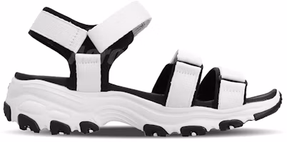Order (Women) Skechers D'Lites Sandal Black/White 31514-WBK