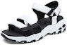 Lookbook (W) Skechers D'Lites Sandal Hitam/Putih 31514-WBK