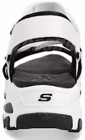 Shop (Women) Skechers D'Lites Sandal Black/White 31514-WBK
