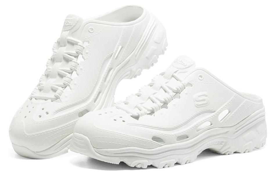 Shop (Women) Skechers D'lites Sandals 'White' 111248-WHT