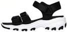 Buy (Women) Skechers D'Lites Sandals Black 31514-BLK
