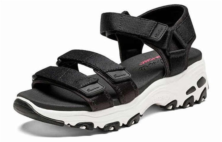 Lookbook (W) Sandalias Skechers D'Lites Negras 31514-BLK
