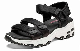 (W) Skechers D'Lites Sandal Hitam 31514-BLK Lookbook (W) Skechers D'Lites Sandal Hitam 31514-BLK
