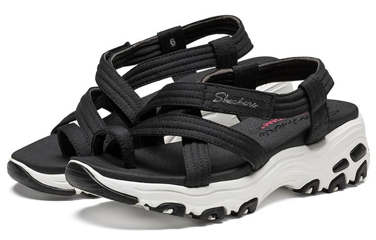 Lookbook (Women) Skechers D'lites Sandals Black 31517-BLK