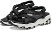 Lookbook (Women) Skechers D'lites Sandals Black 31517-BLK
