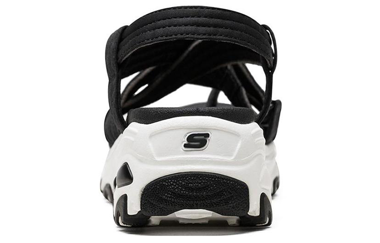 Shop (Women) Skechers D'lites Sandals Black 31517-BLK