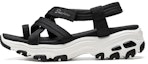 Buy (Women) Skechers D'lites Sandals Black 31517-BLK