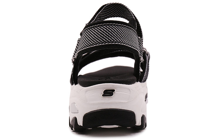 Shop (Women) Skechers D Lites Sandals Black 31657-BLK
