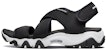 (Women) Skechers D'Lites Sandals Black/White 88888341-BLK