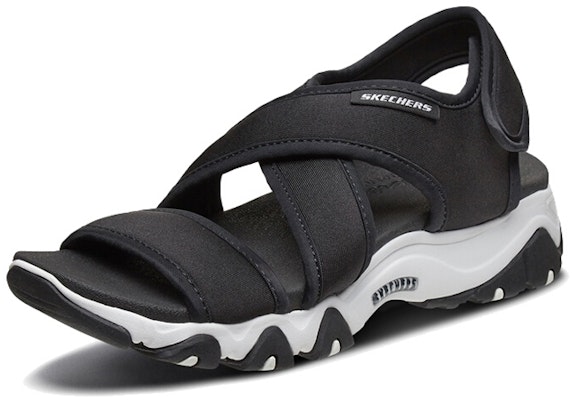 (W) Skechers D'Lites Sandal Hitam/Putih 88888341-BLK Order (W) Skechers D'Lites Sandal Hitam/Putih 88888341-BLK