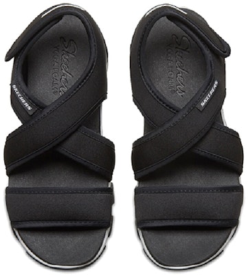 (W) Skechers D'Lites Sandal Hitam/Putih 88888341-BLK Lookbook (W) Skechers D'Lites Sandal Hitam/Putih 88888341-BLK