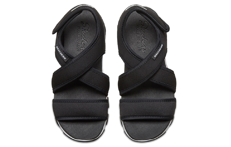 Lookbook (Women) Skechers D'Lites Sandals Black/White 88888341-BLK
