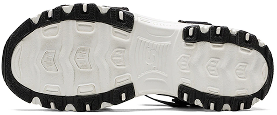 (Women) Skechers D'Lites Sandals Black/White 88888341-BLK Shop (Women) Skechers D'Lites Sandals Black/White 88888341-BLK