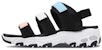 (W) Skechers D'Lites Sandal Hitam/Putih/Biru 66666108-MULT