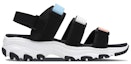 Order (W) Skechers D'Lites Sandal Hitam/Putih/Biru 66666108-MULT