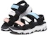 (W) Skechers D'Lites Sandal Hitam/Putih/Biru 66666108-MULT