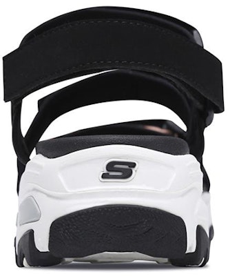 (Women) Skechers D'Lites Sandals Black/White/Blue 66666108-MULT Shop (Women) Skechers D'Lites Sandals Black/White/Blue 66666108-MULT