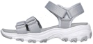 Buy (Women) Skechers D'Lites Sandals Grey 31514-GRY