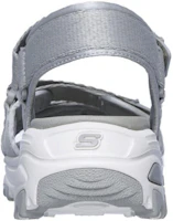 Lookbook Skechers D‘Lites 復古熊貓涼鞋 女款 灰