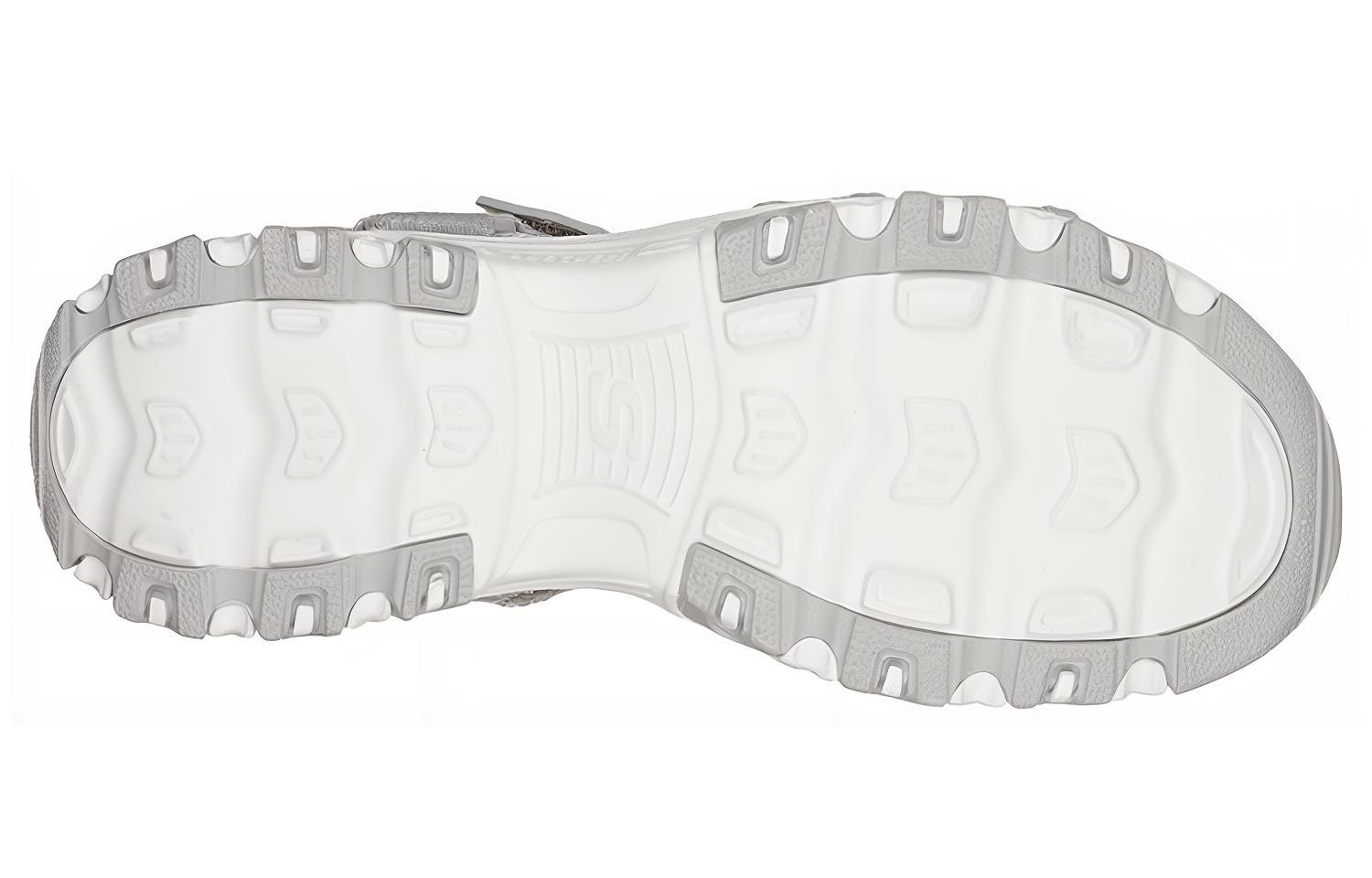 Shop (Women) Skechers D'Lites Sandals Grey 31514-GRY