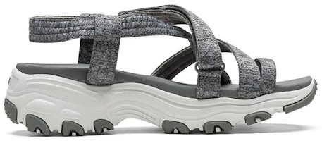 Order Skechers D'lites 女款灰色潮流百搭運動涼鞋