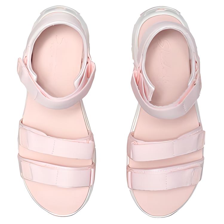 Shop (Women) Skechers D'Lites Sandals Pink 31514-LTPK