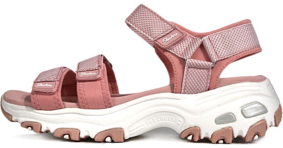 Skechers D’Lites 魔術貼 時尚露趾平底運動涼鞋 女款 粉紅 Buy Skechers D’Lites 魔術貼 時尚露趾平底運動涼鞋 女款 粉紅