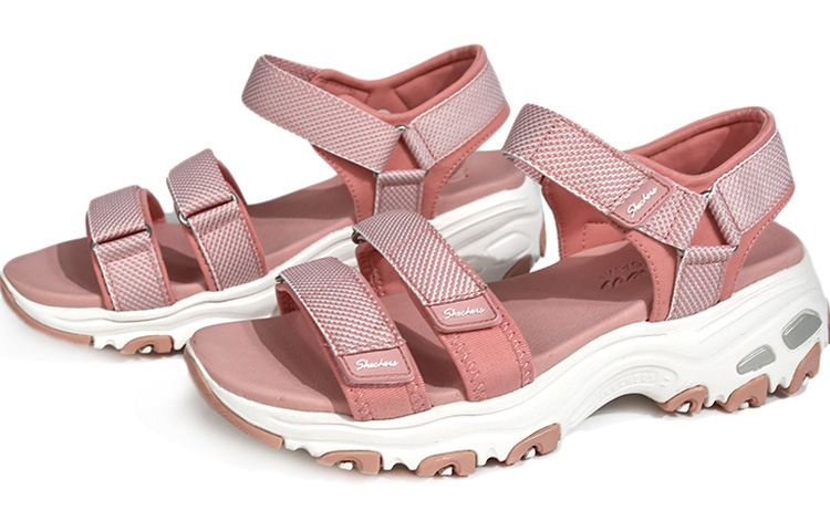 Order (Women) Skechers D Lites Sandals Pink 31657-LTPK
