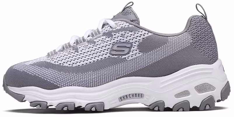 (W) Skechers D'Lites Skech-Knit 'Gris Blanco' 11955-GYW Buy (W) Skechers D'Lites Skech-Knit 'Gris Blanco' 11955-GYW