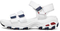 Buy (W) Skechers D''Lites Pantoffel Wit/Blauw/Rood 31514-WNVR