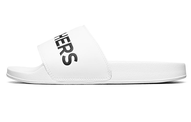 (W) Skechers D Lites Slippers White