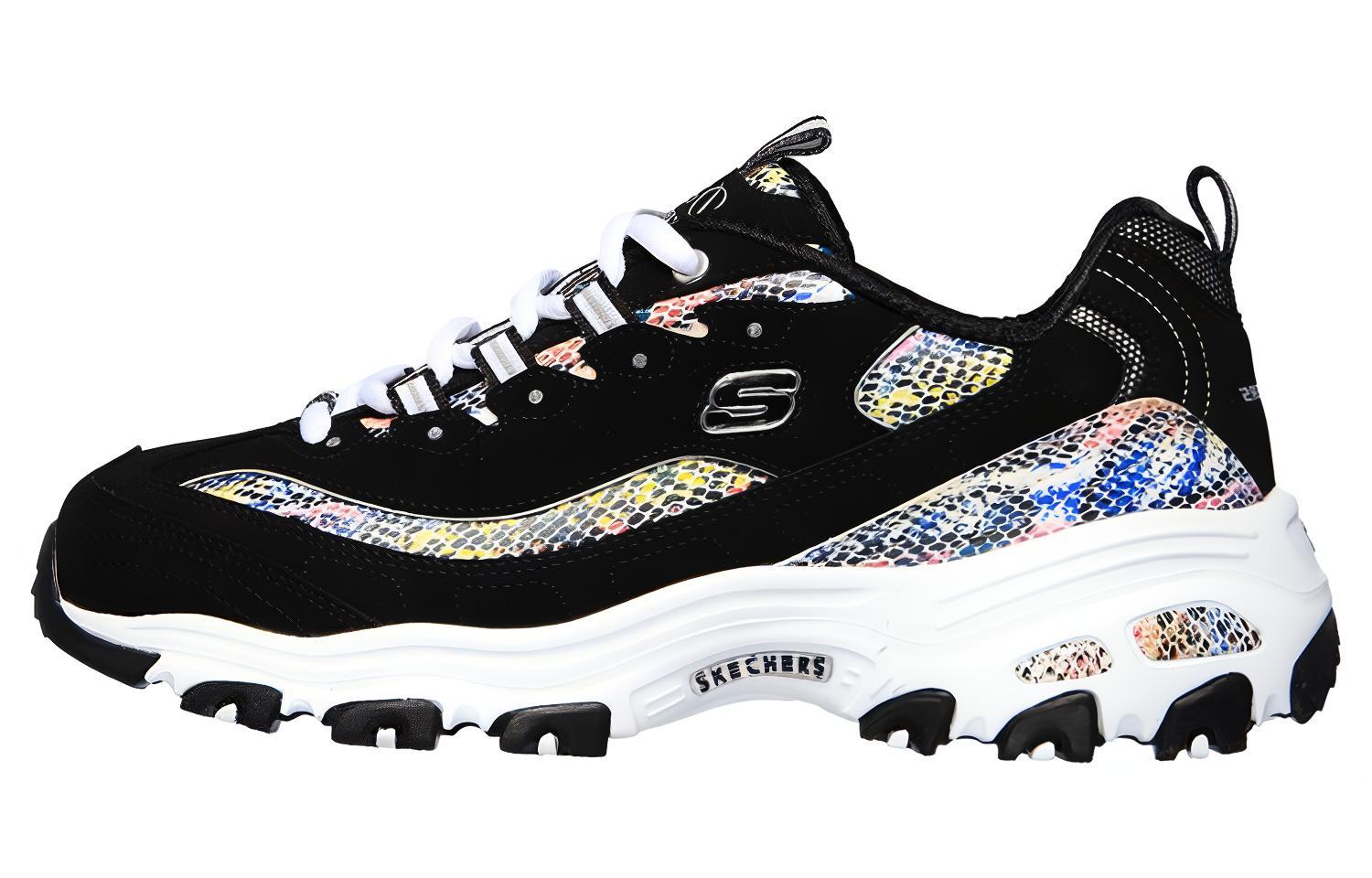 (W) Skechers D'Lites Smooth Glide 'Black Multi'