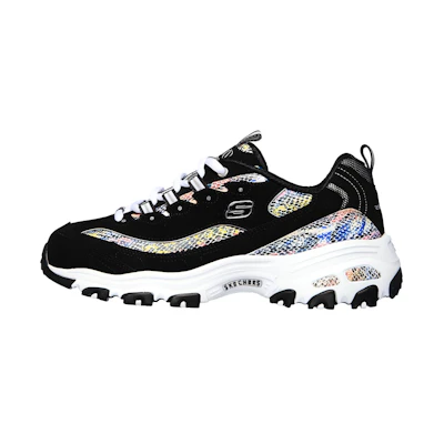 (W) Skechers D'Lites Smooth Glide 'Black Multi'