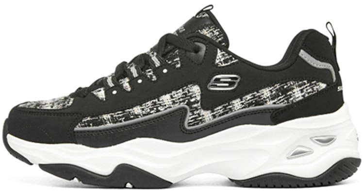 (Women) Skechers D'Lites 4.0 'Black White' 149913-BKMT Buy (Women) Skechers D'Lites 4.0 'Black White' 149913-BKMT
