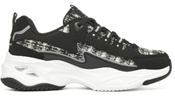 (Women) Skechers D'Lites 4.0 'Black White' 149913-BKMT Order (Women) Skechers D'Lites 4.0 'Black White' 149913-BKMT