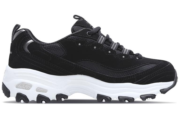 Lookbook (Women) Skechers D lites Sneakers Black/Silver 11930-BLK