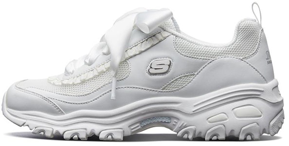 Skechers D‘Lites 1.0 絲綢繫帶運動鞋 女款 白色 Buy Skechers D‘Lites 1.0 絲綢繫帶運動鞋 女款 白色