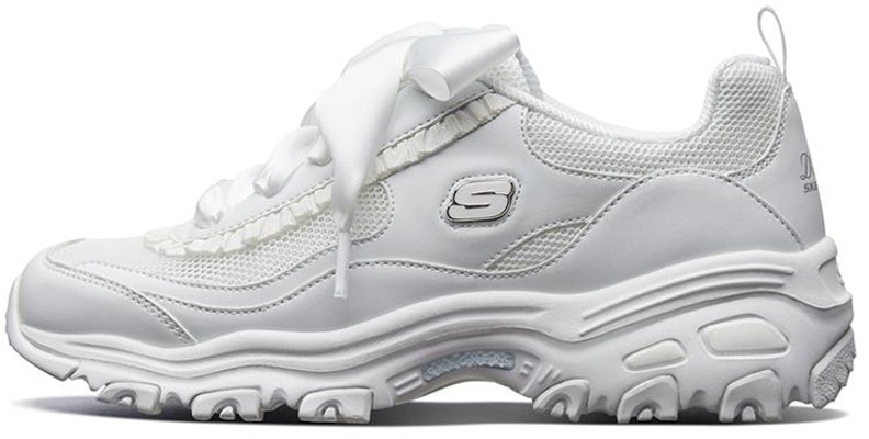 Skechers D‘Lites 1.0 絲綢繫帶運動鞋 女款 白色 Buy Skechers D‘Lites 1.0 絲綢繫帶運動鞋 女款 白色