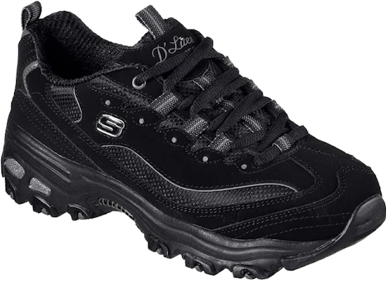 (W) Skechers D''Lites Scarpe Sportive Nero 11930-BBK Shop (W) Skechers D''Lites Scarpe Sportive Nero 11930-BBK
