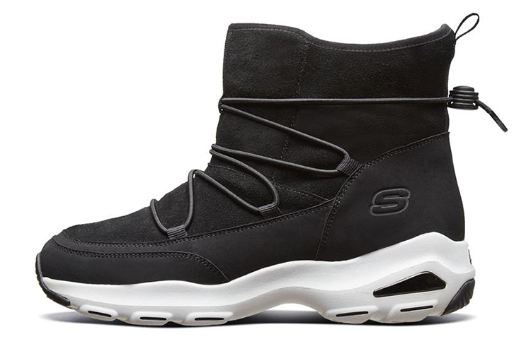 (Women) Skechers D'lites Ultra 'Black and White' 49705-BLK