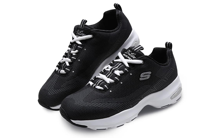 Lookbook (W) Skechers D''Lites Ultra ''Schwarz Freizeit'' 12283-BLK