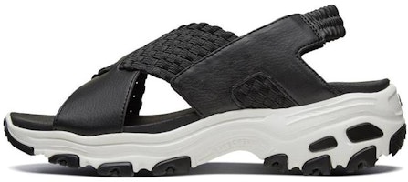 (Women) Skechers D'lites Ultra 'Black Casual Sandals' 66666208-BLK (Women) Skechers D'lites Ultra 'Black Casual Sandals' 66666208-BLK