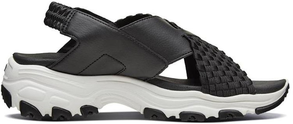 (W) 스케쳐스 딜라이트 울트라 블랙 샌들 (Skechers D'lites Ultra Black Sandals) 66666208-BLK Order (W) 스케쳐스 딜라이트 울트라 블랙 샌들 (Skechers D'lites Ultra Black Sandals) 66666208-BLK