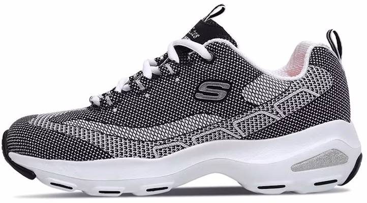 (Women) Skechers D'Lites Ultra 'Black Grey' 12283-BKW Buy (Women) Skechers D'Lites Ultra 'Black Grey' 12283-BKW