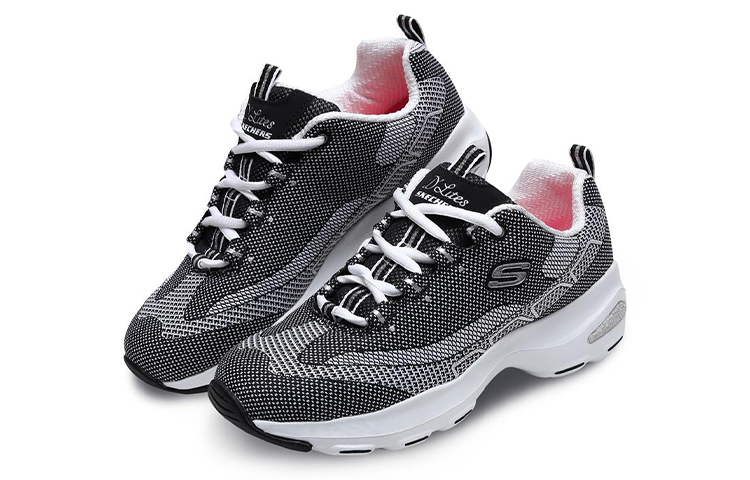 Lookbook (W) 斯凯奇 D'Lites Ultra '黑灰' 12283-BKW